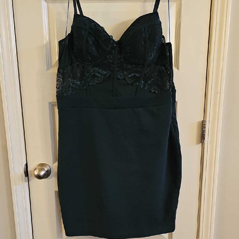 Elegant Black Lace Slip Dress Prom